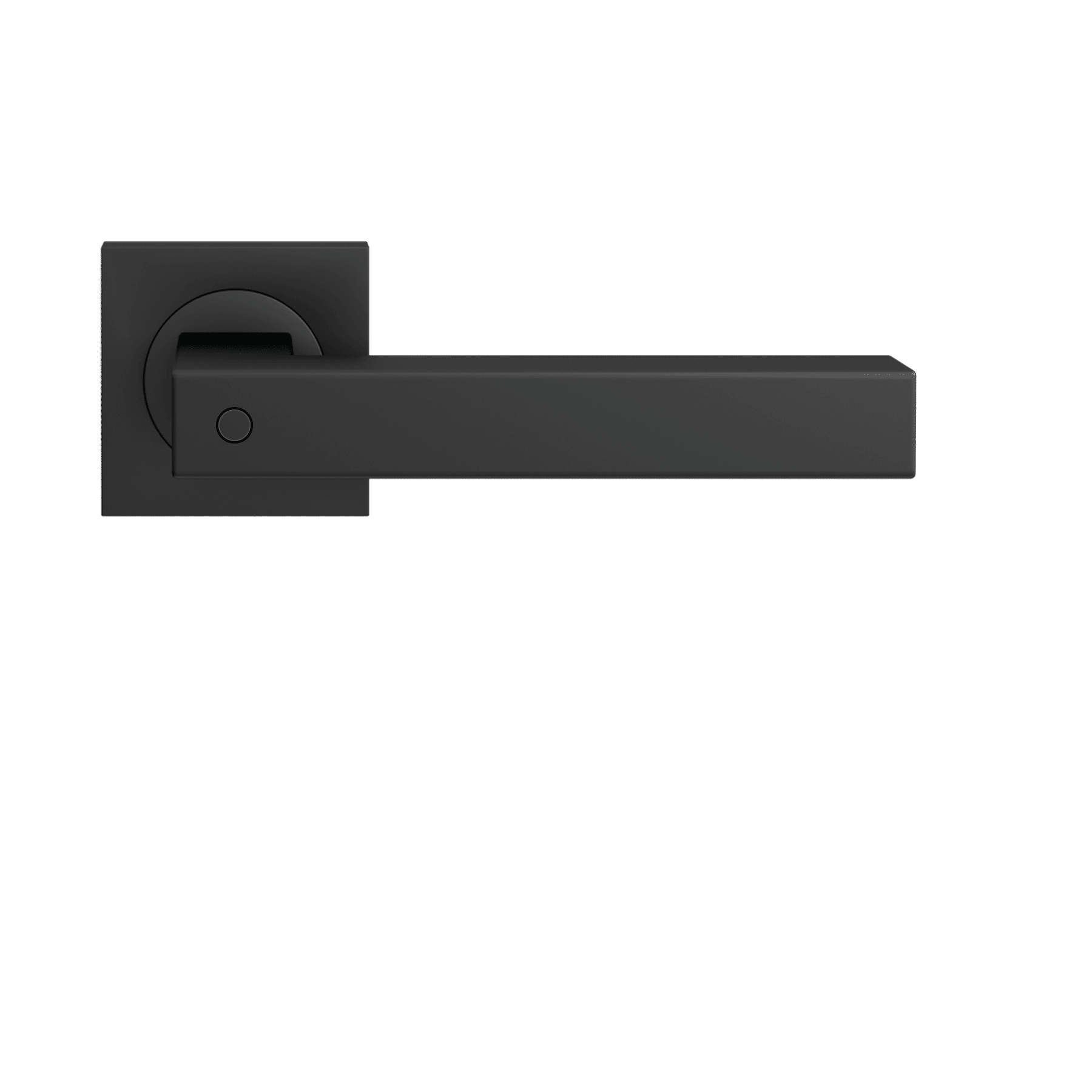 Seattle Kosmos - Klamki drzwiowe ze stali z blokadą w uchwycie, czarny, wersja prawa